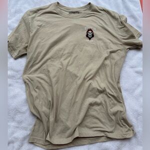 Men's Beige Graphic Tee